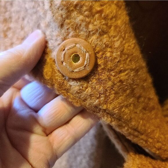 Rachel Parcell Wool Blend Bouclé Belted Coat Size XXS NEW - Picture 6 of 11